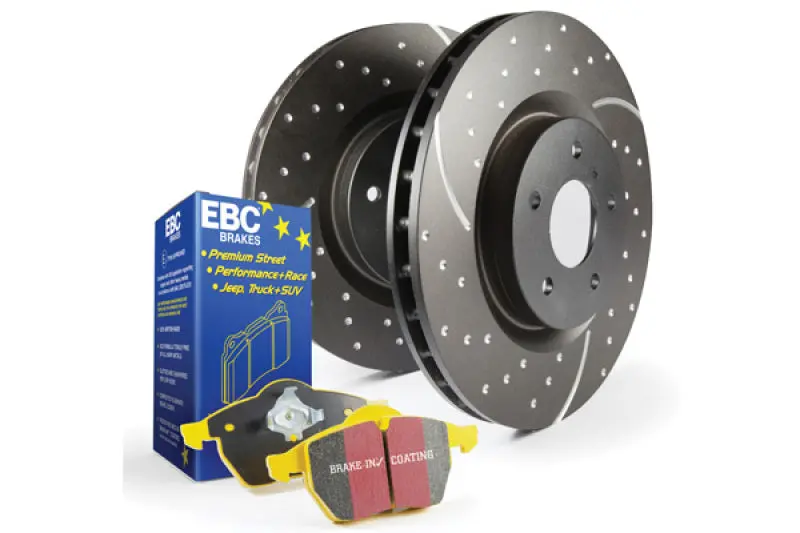 Ebc Yellowstuff High-Performance Brake Kit – S5 Series Pads And Gd Grooved Rotors 1