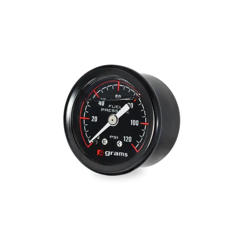 Grams Performance 0–120 Psi Mechanical Fuel Pressure Gauge With Illuminated Dial 1