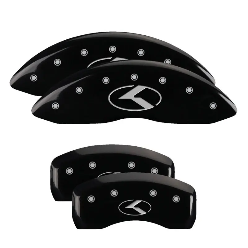 Mgp Engraved Caliper Covers – Front Honda H Logo, Rear Accord Badge, Black Finish With Silver Detail (2018+ Honda Accord) 1