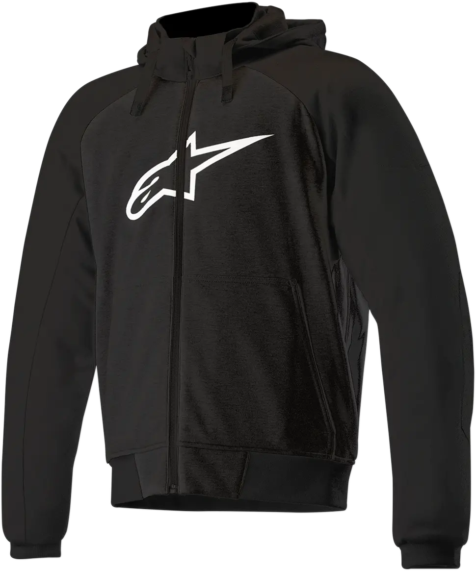 Alpinestars Chrome Sport Hoodie — Black, Medium Fit 1