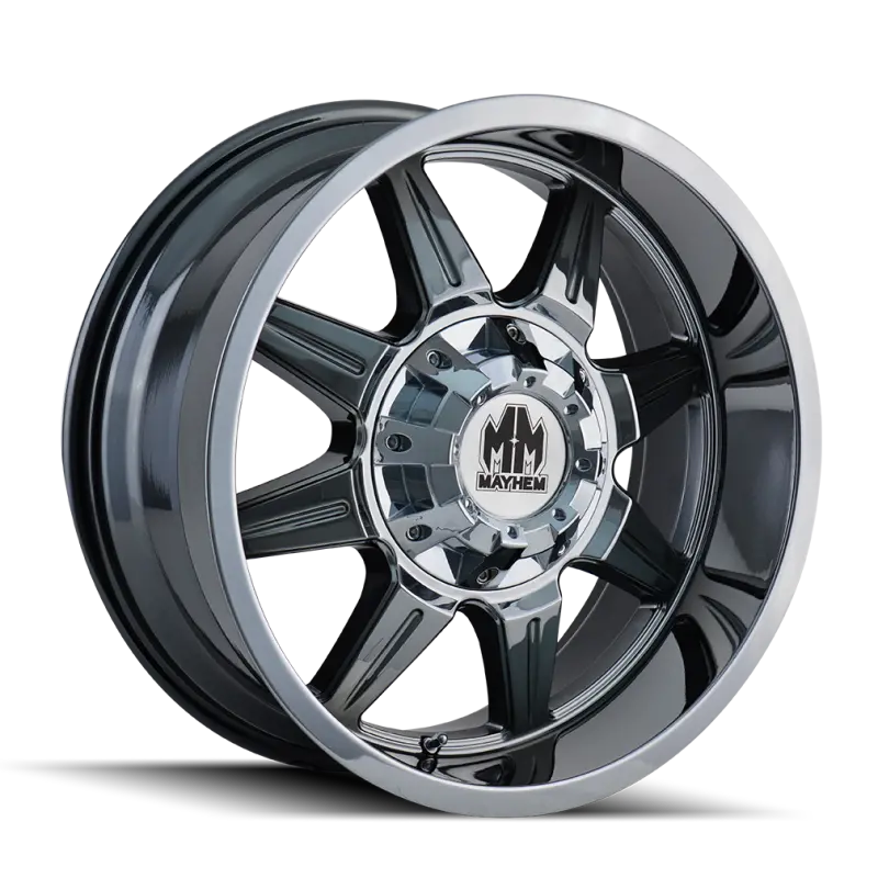 Mayhem 8100 Monstir Chrome Wheel – 20X10, 5X139.7Mm Bolt Pattern, -12Mm Offset, 110Mm Hub Bore 1