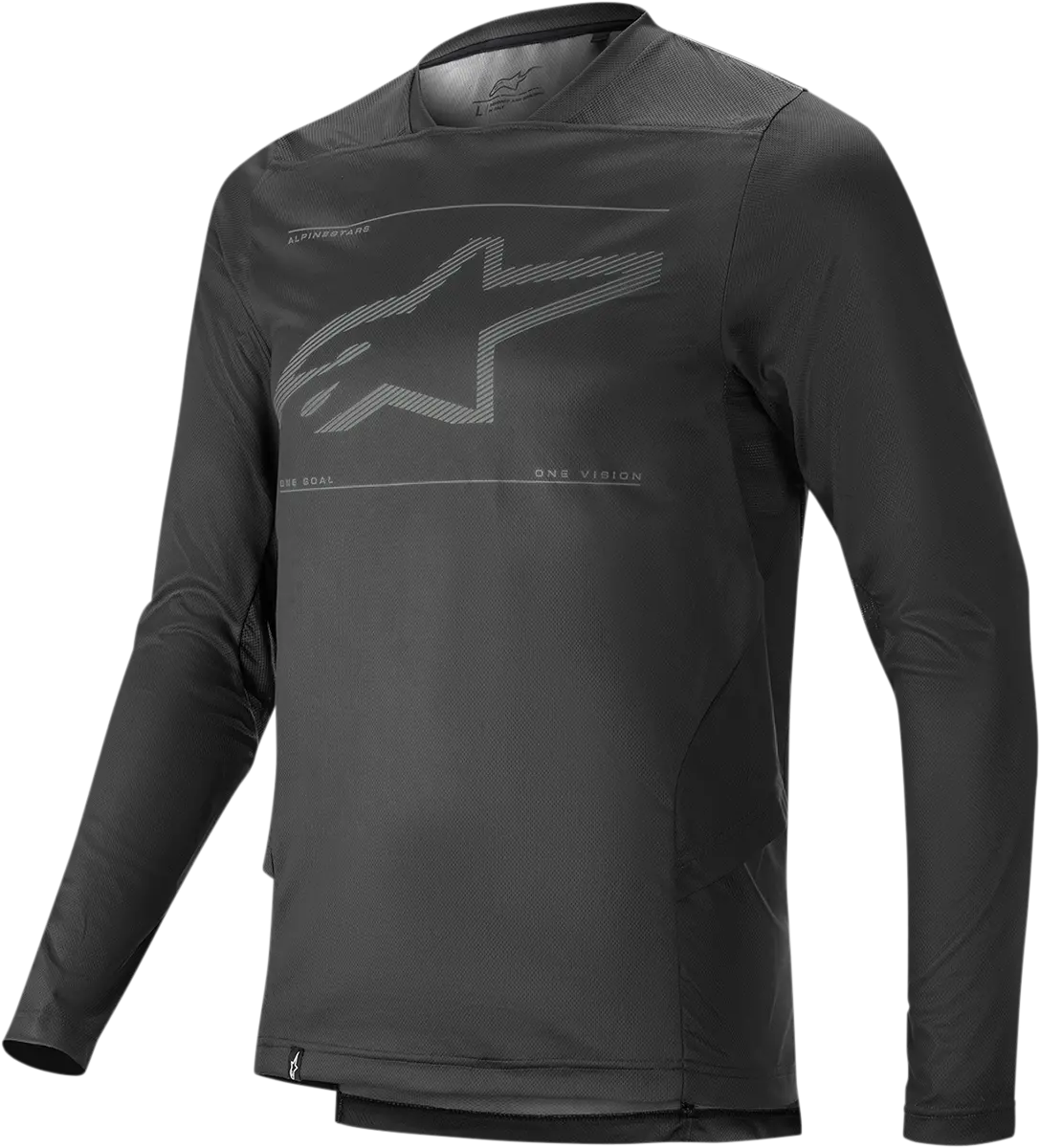 Alpinestars Drop 6.0 Long-Sleeve Motocross Jersey – Black, Medium (Model #1766420-10-Md) 1