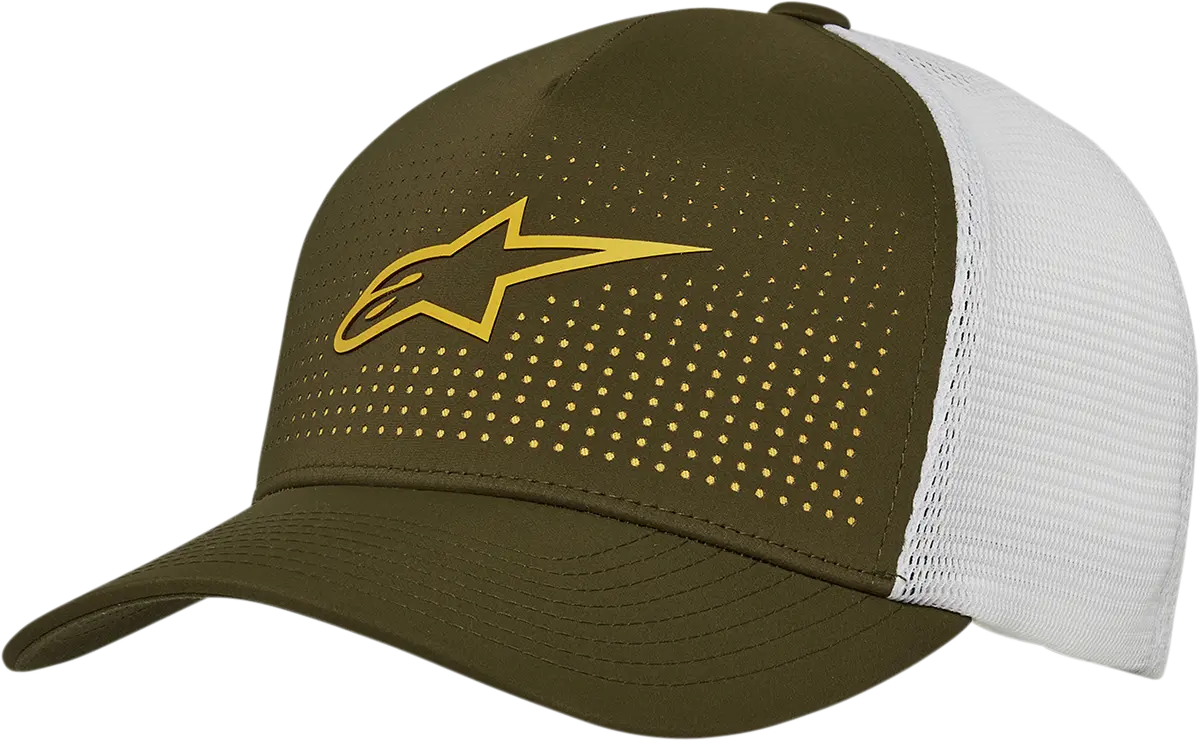 Alpinestars Perf Military-Style Hat – White/Black, Small/Medium Size (Model 1211810316920Sm) 1