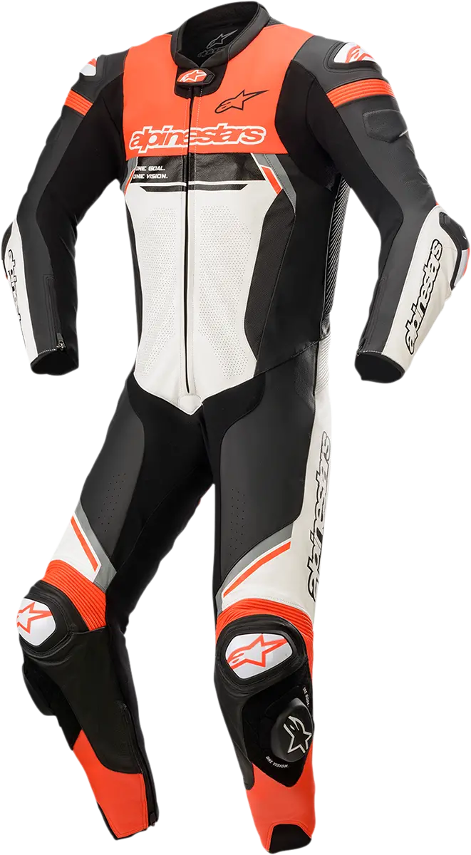 Alpinestars Missile Ignition V2 1-Piece Suit - Black/White/Red Fluorescent - Us 46 / Eu 56 3150222-1231-56 1