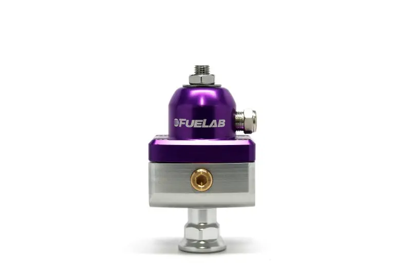 Fuelab 575 Adjustable Mini Fuel Pressure Regulator – 10–25 Psi, Purple Anodized, -6An Ports 1