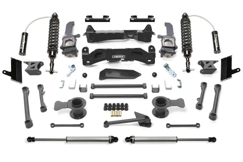 Fabtech 6-Inch Performance Lift System For 2010–2015 Toyota 4Runner 4Wd – Includes 2.5-Inch Reservoir Coilovers And Rear Dual-Adjustable Shocks 1