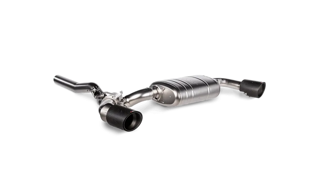Akrapovič Titanium Slip-On Exhaust System With Carbon Fiber Tips For Bmw M135I (2020–2024), X2 M35I, And Mini Clubman All4 1