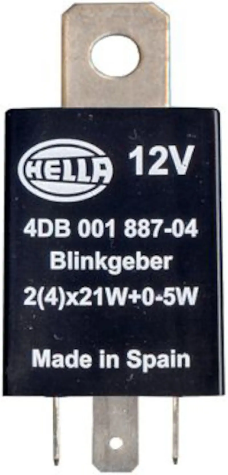 Hella 12V Flasher Relay Unit – 21W/5W Dual Output, Pack Of 4 1