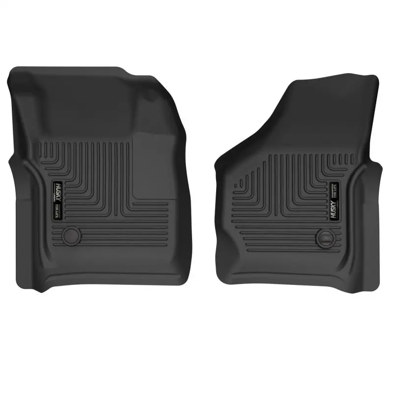 Husky Liners X-Act Contour Floor Mats – Black, Front Row For 1999–2007 Ford F-250 Super Duty Crew Cab 1