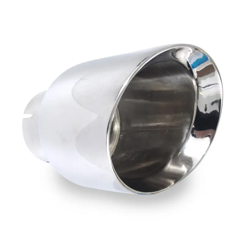 Stainless Works Double-Wall Conical Exhaust Tip – 4-Inch Diameter, 3-Inch Inlet, Slash-Cut Design 1