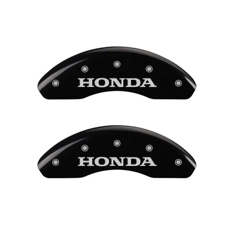 Mgp Engraved Caliper Covers – Front Honda Logo & Rear H Logo, Black Finish With Silver Accent 1