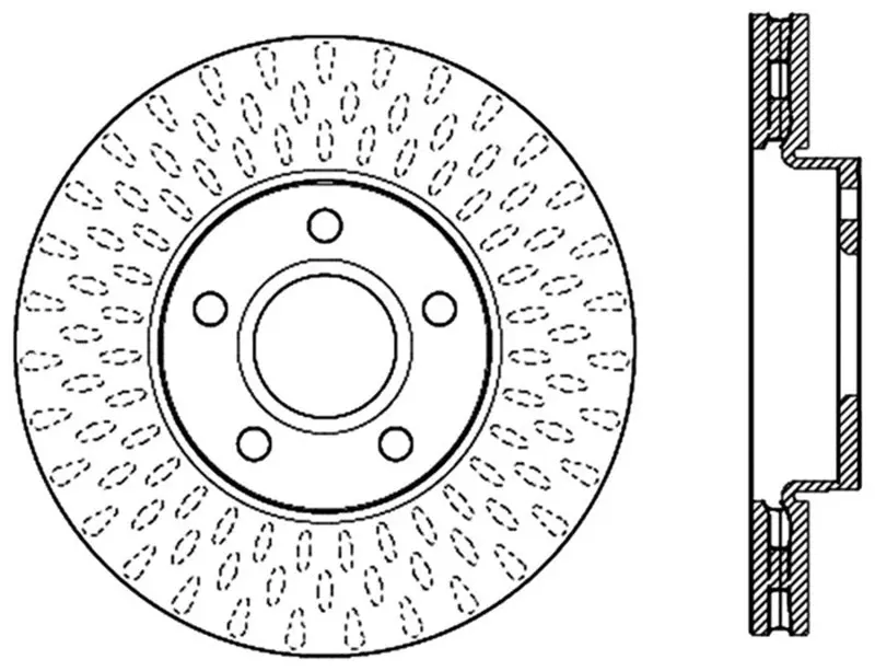 Stoptech Slotted Performance Brake Rotors – Front Or Rear 1