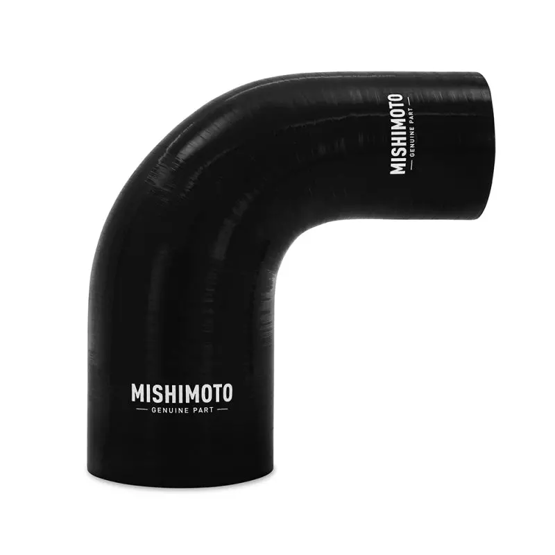 Mishimoto 90° Black Silicone Reducer Coupler – 3" To 3.5" Diameter 1