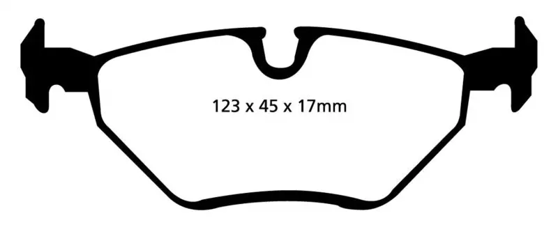 Ebc Redstuff High-Performance Rear Brake Pads For 1999–2002 Bmw Z3 2.5L Models 1