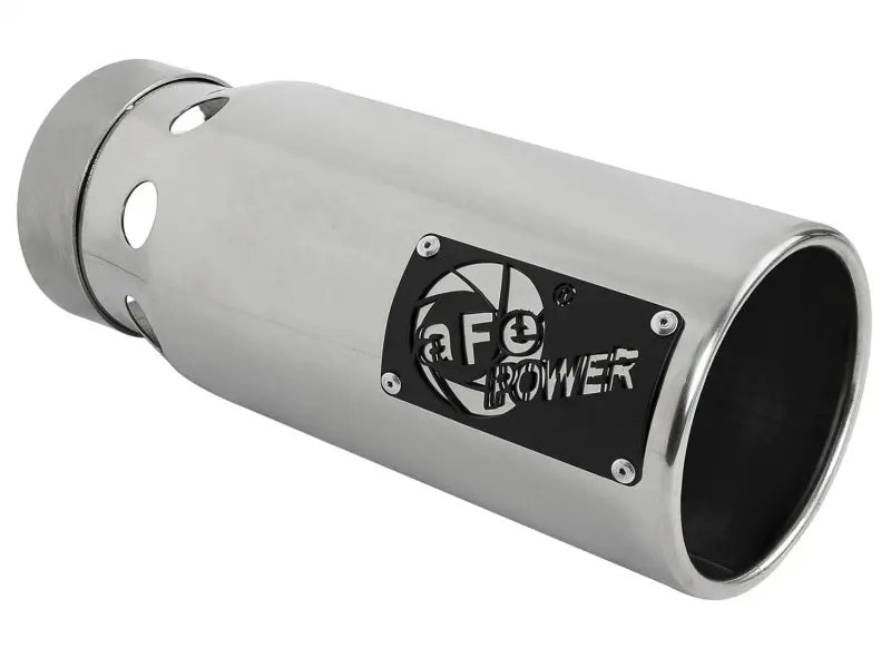 Afe Saturn 4S Polished Stainless Steel Intercooled Exhaust Tip – 4" Inlet × 5" Outlet × 12" Length, Bolt-On 1