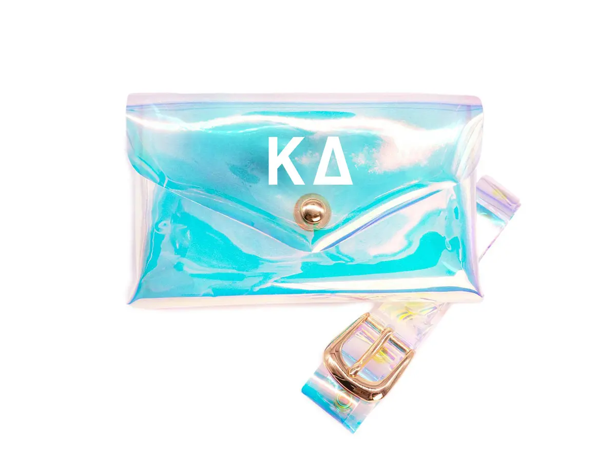 Kappa Delta Holographic Belted Fanny Pack 1