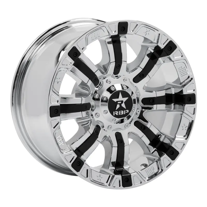 Rbp 18X9-Inch Chrome Wheel With Black Inserts – 5X139.7Mm Bolt Pattern, +10Mm Offset, Hub-Centric 1