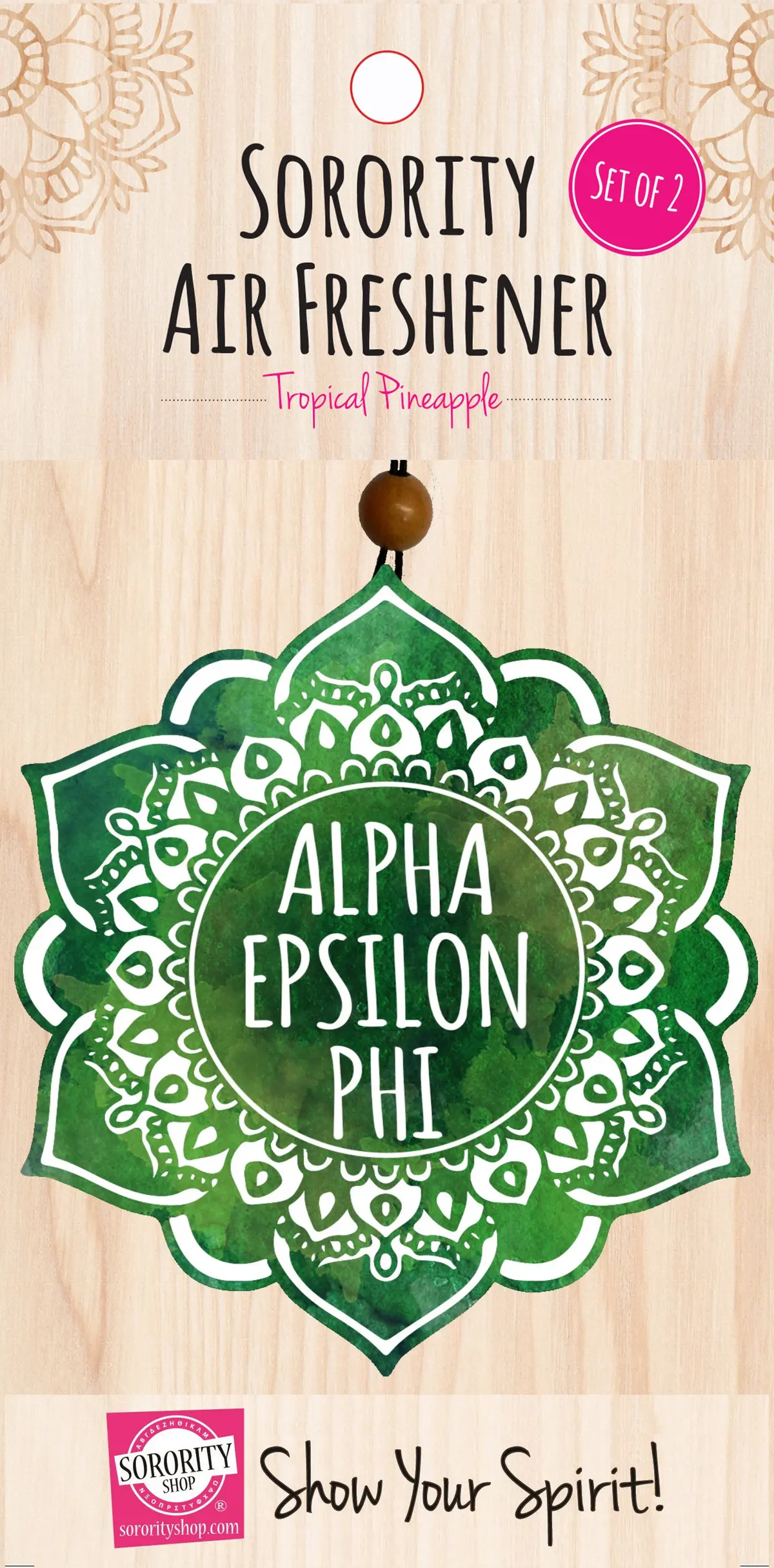 Alpha Epsilon Phi Mandala Air Freshener 1