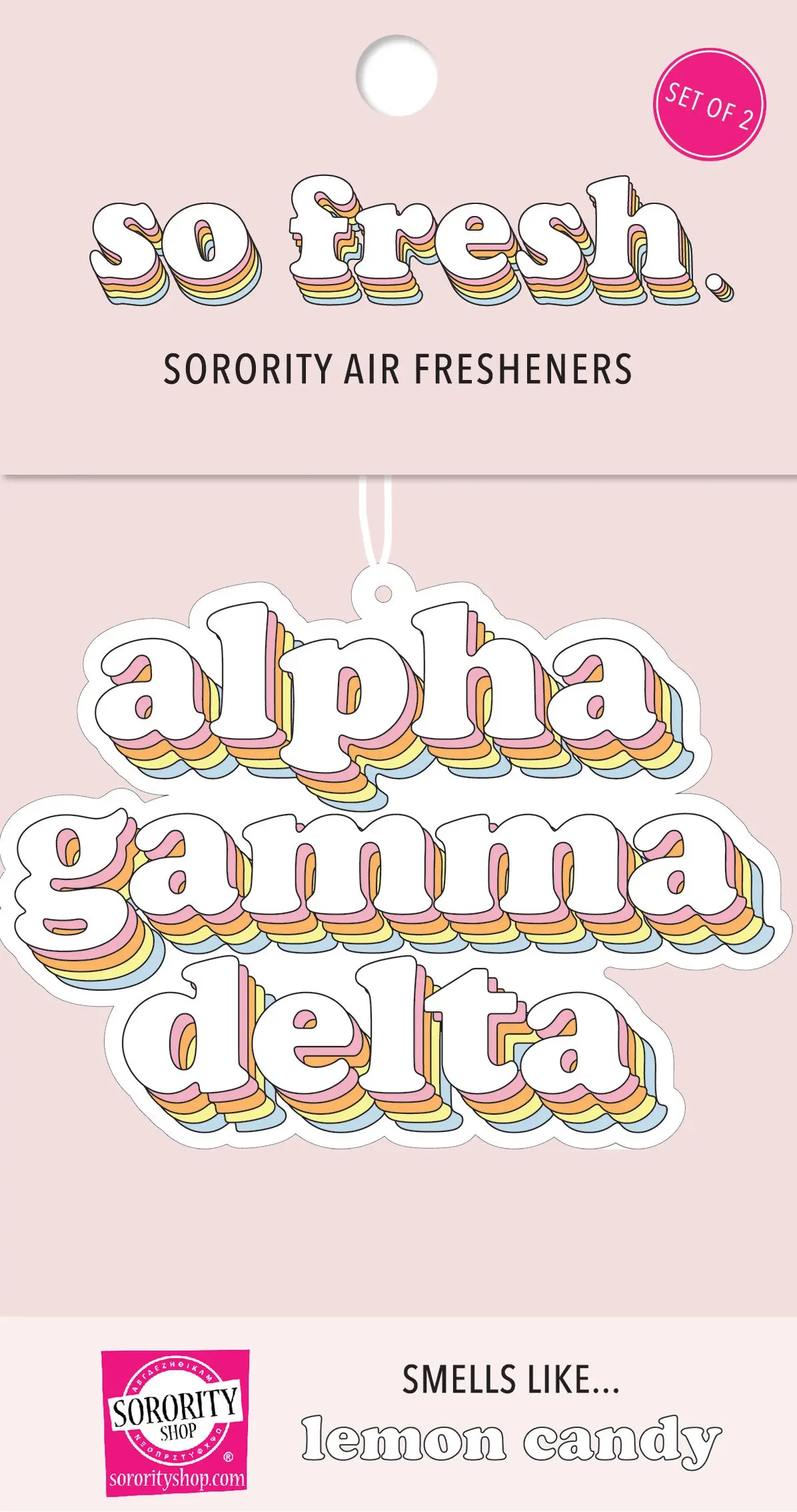 Alpha Gamma Delta Retro Air Freshener 1
