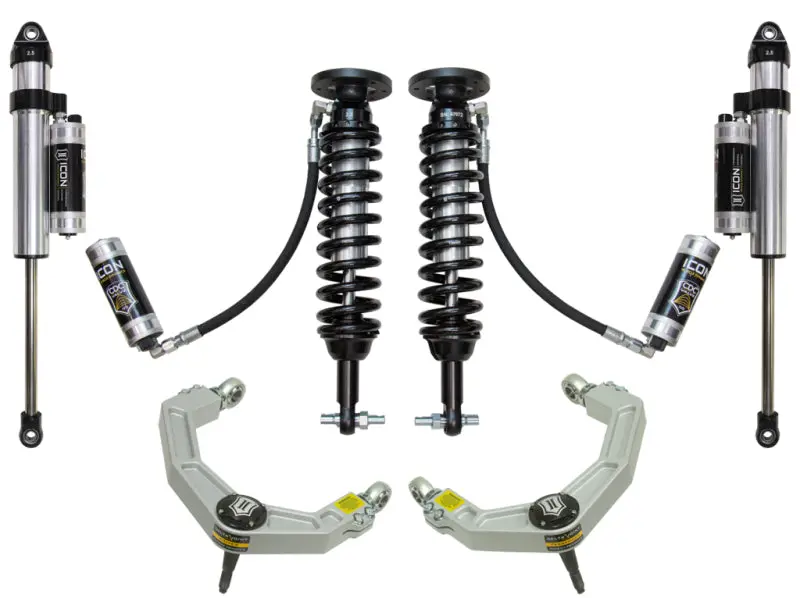 Icon Stage 5 Suspension System – 1.75–3 Inch Lift With Billet Upper Control Arms For 2015+ Ford F-150 2Wd 1