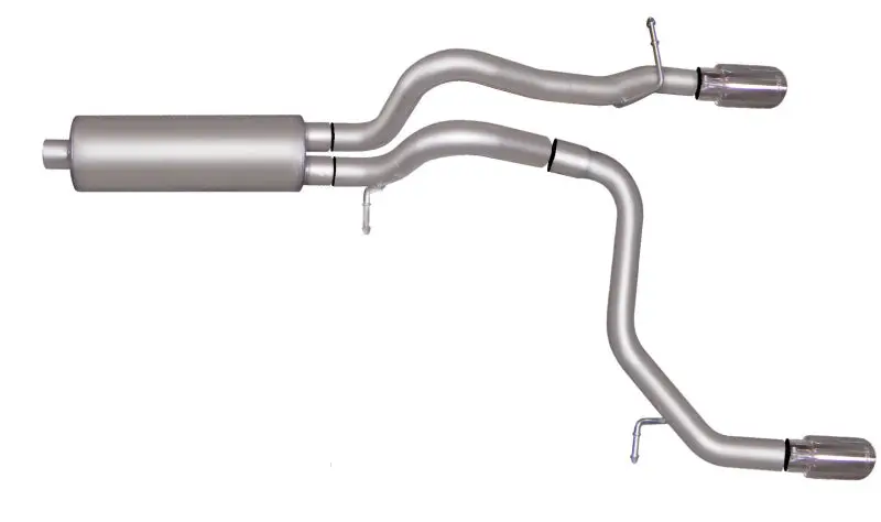 Gibson Cat-Back Dual Split Exhaust System – Stainless Steel, For 2008–2010 Hummer H3 Alpha 5.3L 1