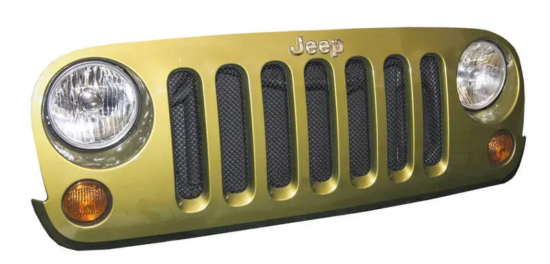 Dv8 Offroad Black Mesh Grille – Direct Replacement For 2007–2018 Jeep Jk Wrangler 1