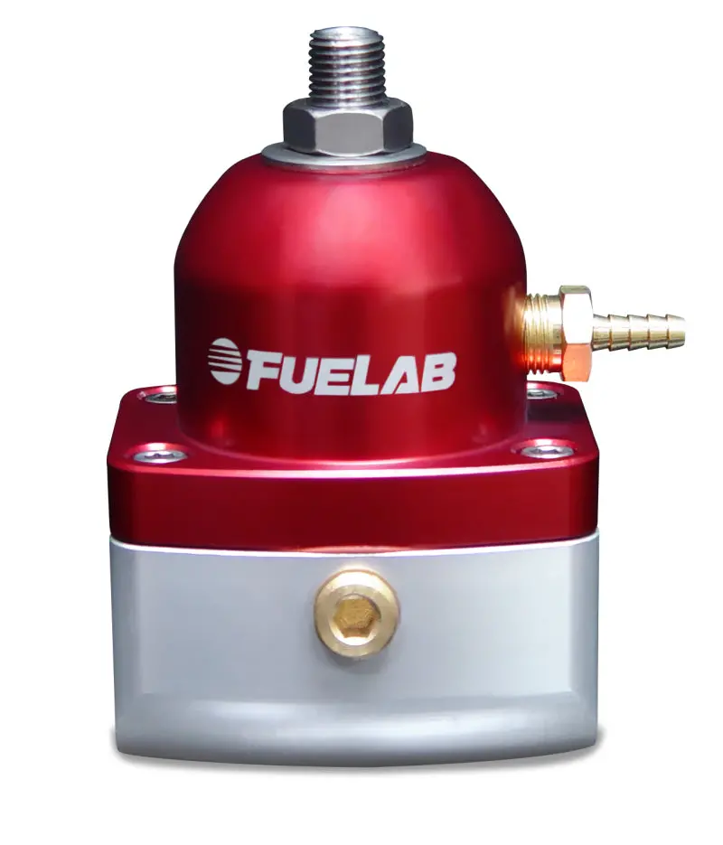 Fuelab 515 Tbi Adjustable Fuel Pressure Regulator – 10–25 Psi, Dual -10An Inlets, Single -6An Return (Red) 1