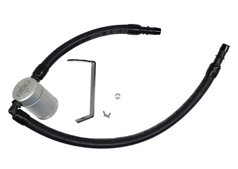 J&L 11-20 Dodge Charger/Challenger/Chrysler 300C Oil Separator 3.0 Passenger Side - Clear Anodized 1