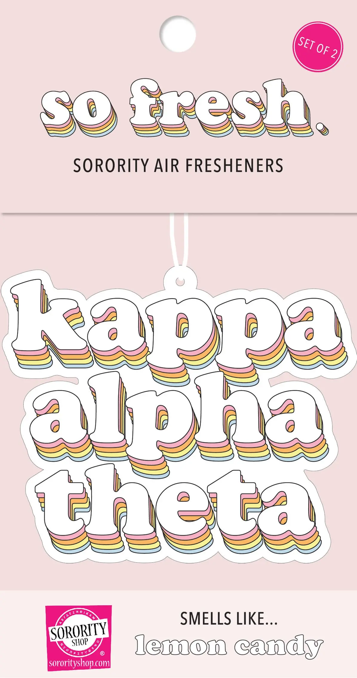 Kappa Alpha Theta Retro Air Freshener 1