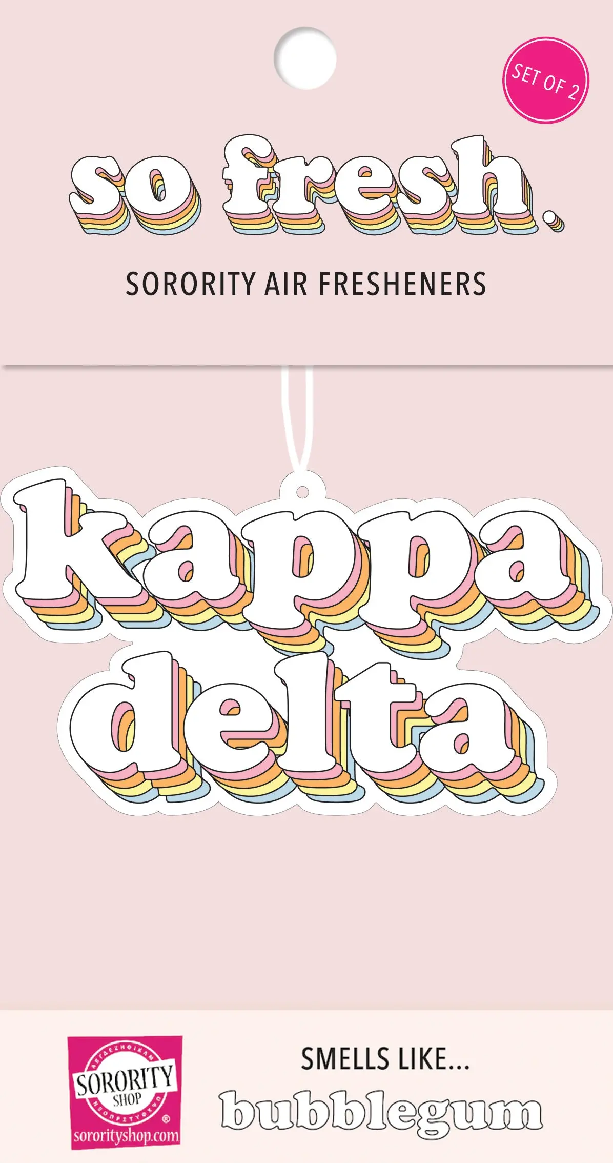 Kappa Delta - Retro Air Freshener - Bubblegum Scent 1