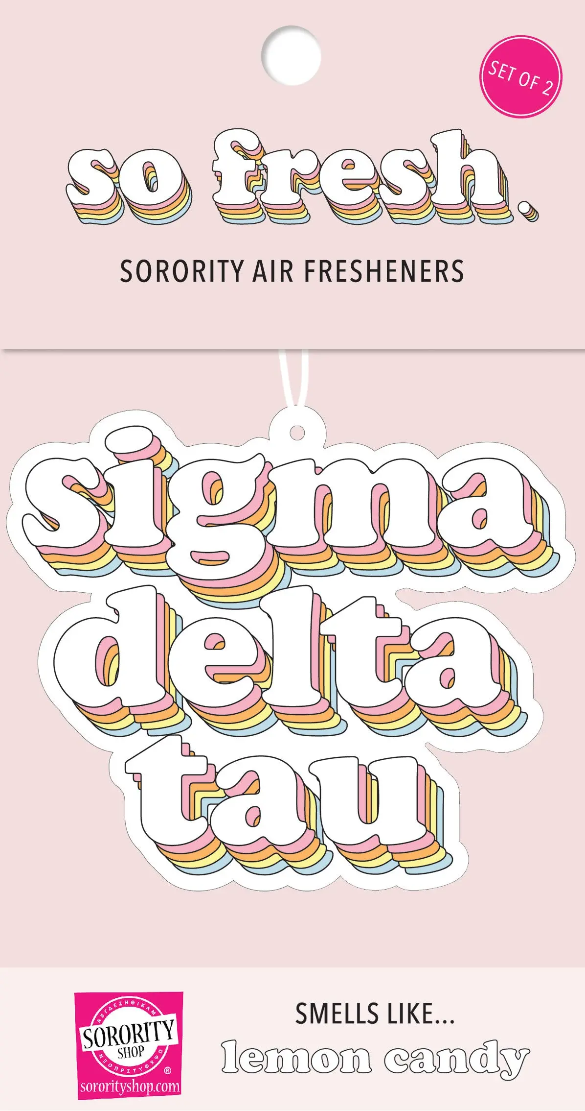 Sigma Delta Tau Retro Air Freshener 1
