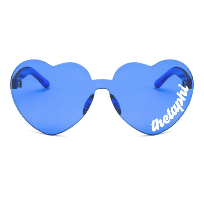 Theta Phi Alpha Sunglasses — Heart Shaped Sunglasses Printed With Sorority Logo 1