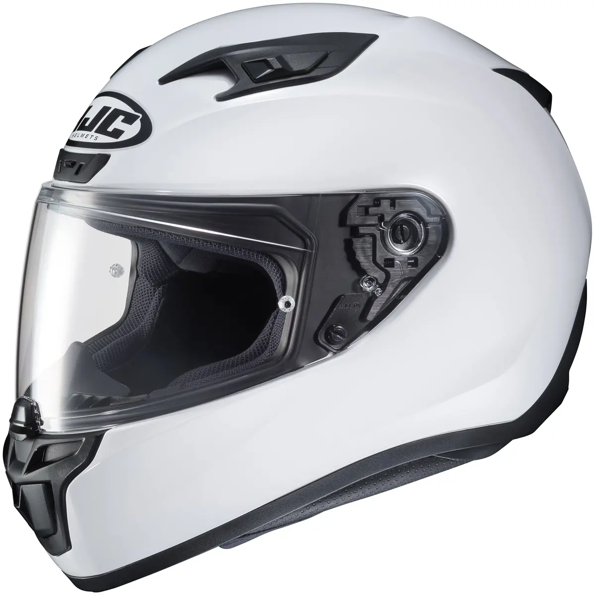 Hjc I10 Full-Face Motorcycle Helmet – Solid White Finish 1