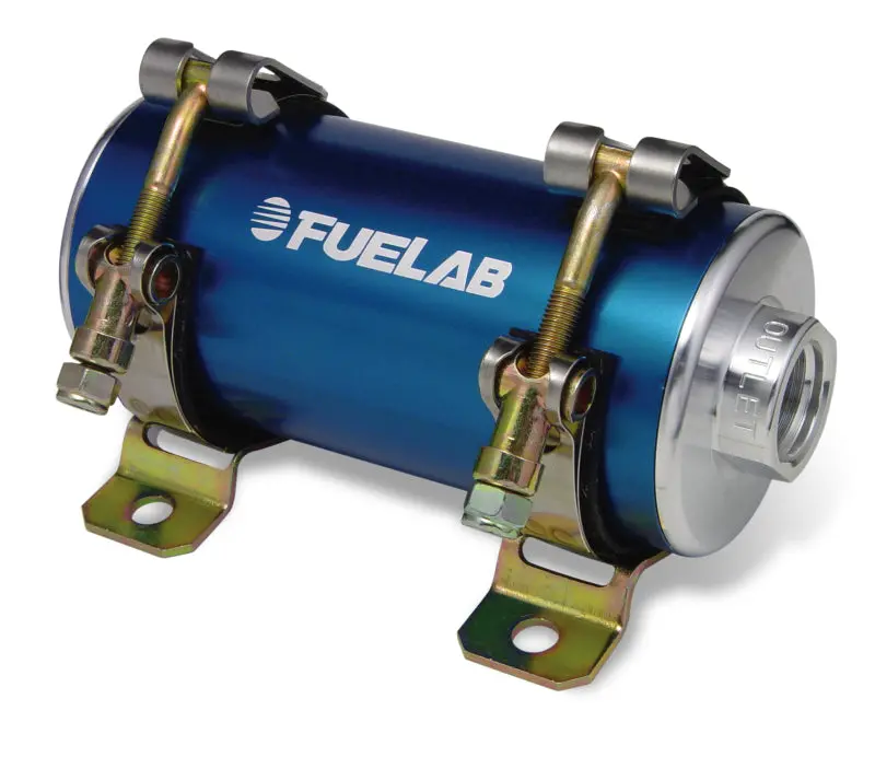 Fuelab Prodigy High Flow Carb In-Line Fuel Pump W/External Bypass - 1800 Hp - Blue 1
