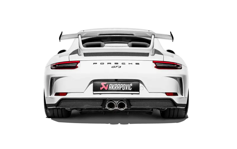 Akrapovič Slip-On Exhaust System In Titanium For 2018 Porsche 911 Gt3 (991.2) 1