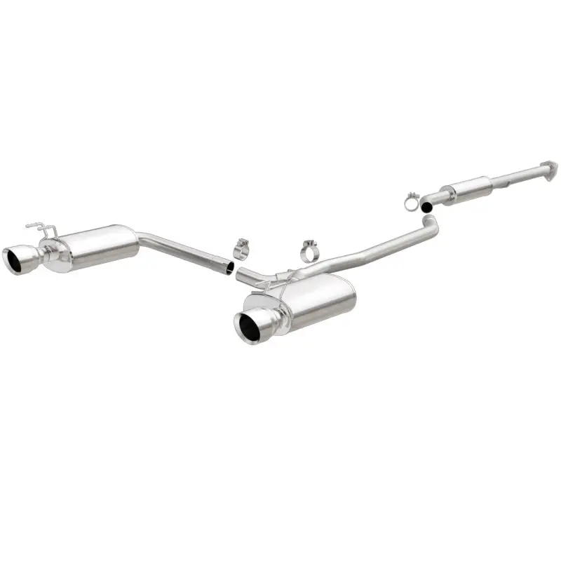 Magnaflow Dual-Exit Cat-Back Exhaust For 2015 Honda Accord V6 (3.5L, 2.5" Stainless Steel, Polished 4.5" Tips) 1