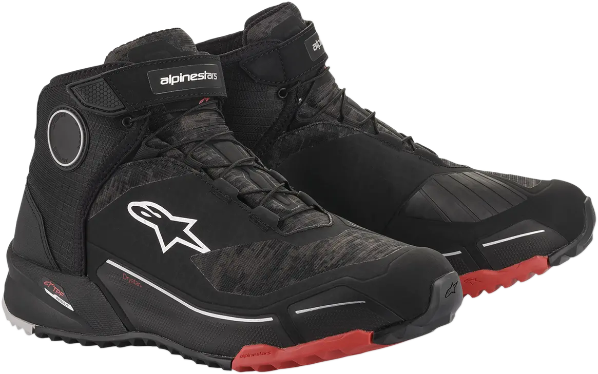 Alpinestars Cr-X Drystar? Shoes - Black Camo/Red - Us 8.5 26118209938.5 1