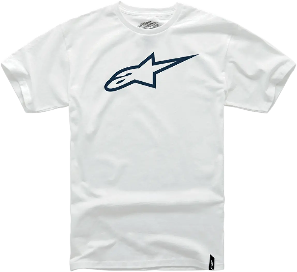 Alpinestars Ageless Crew Neck T-Shirt – White/Black Contrast Design, Size 2Xl (Model #10327203020102X) 1