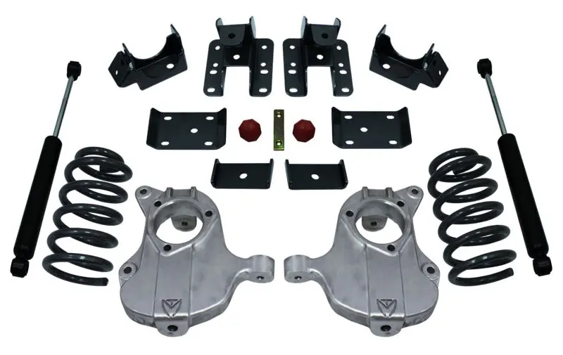 Maxtrac Maxpro Lowering Kit For 2016–2018 Gm C1500 2Wd Extended/Crew Cab – 3-Inch Front / 5-Inch Rear Drop With Stamped Steel Suspension 1