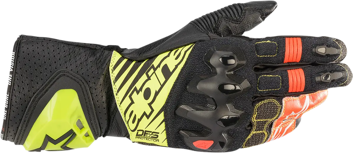 Alpinestars Gp Tech S Gloves - Black/Yellow/White/Red - 2Xl 3556422-1503-2X 1