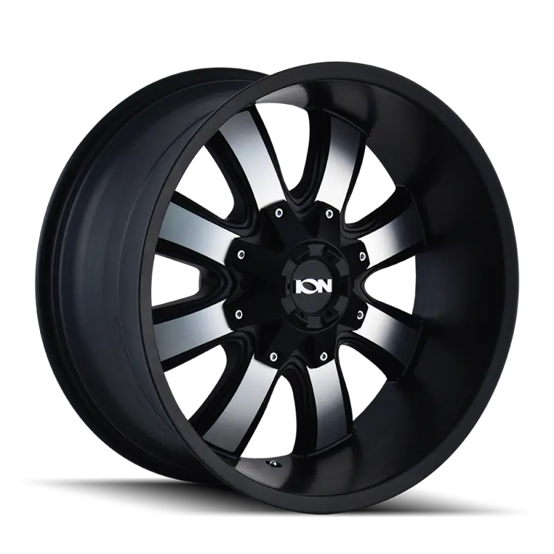 Ion Type 189 18X9 / 6X135 Bp / -12Mm Offset / 106Mm Hub Satin Black/Machined Face Wheel 1