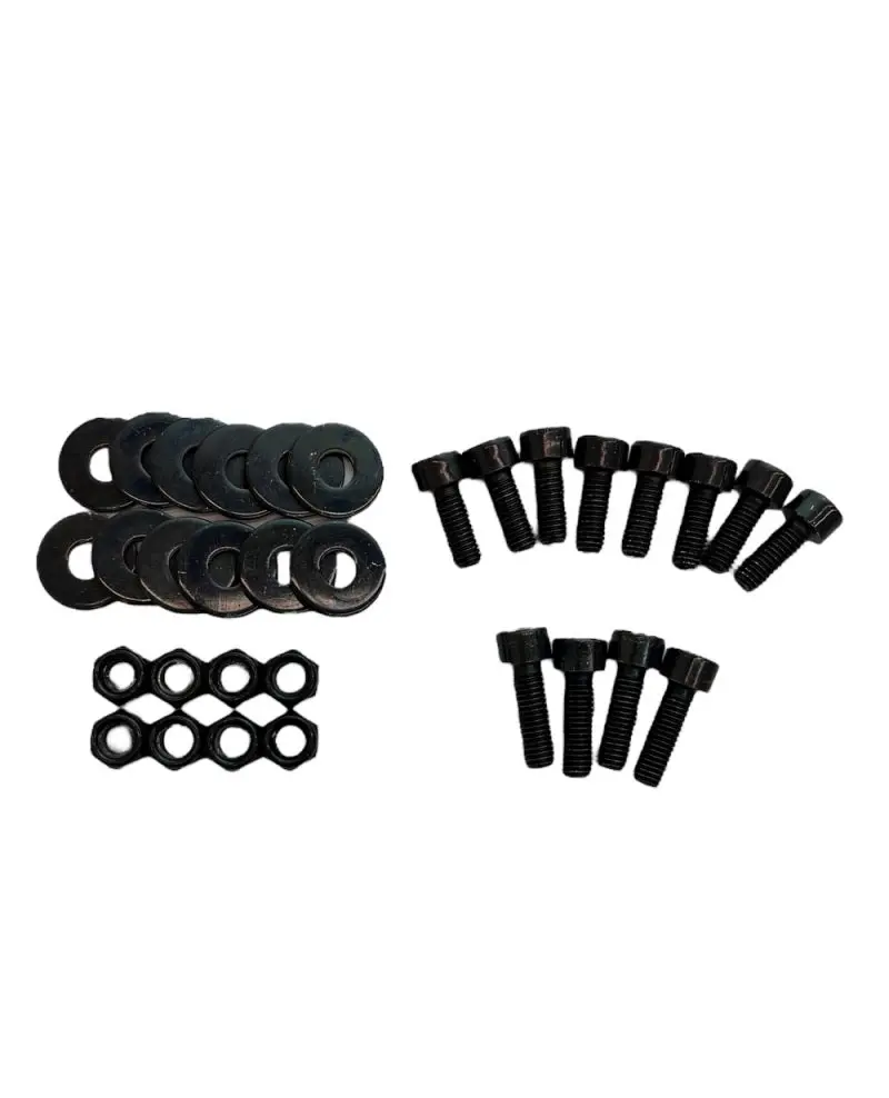 Sparco Side-Mount Seat Spacer Hardware Kit — Black Zinc Coated, For Racing Seat Installation 1