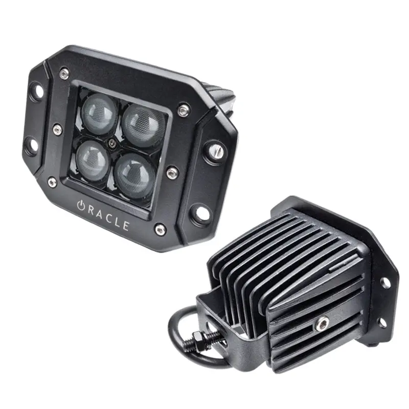 Oracle Black Series 7D Led Square Spot/Flood Light – 3 In × 3 In, Flush Mount, 6000K White 1