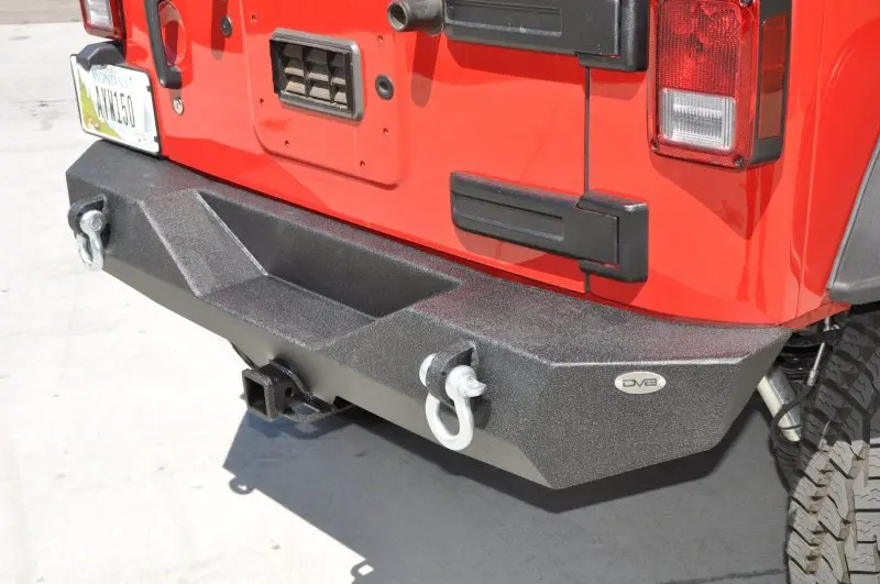 Dv8 Offroad Mid-Length Steel Rear Bumper For 2007–2018 Jeep Wrangler Jk 1