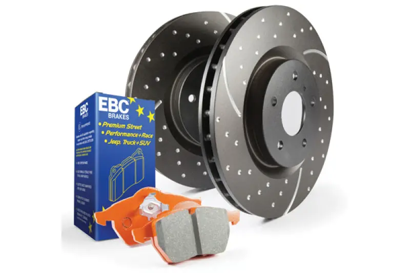 Ebc S8 High-Performance Brake Kit: Orangestuff Pads & Gd Series Rotors 1