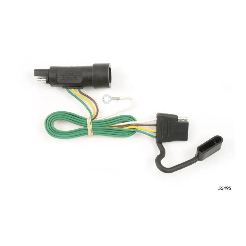 Curt Custom 4-Way Flat Wiring Harness For 1976–1982 Jeep Cherokee 1