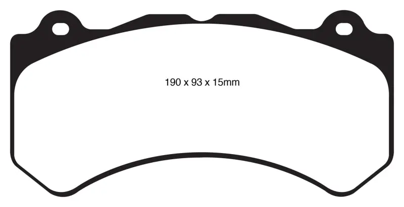 Ebc 16+ Cadillac Ats-V 3.6 Twin Turbo Redstuff Front Brake Pads 1