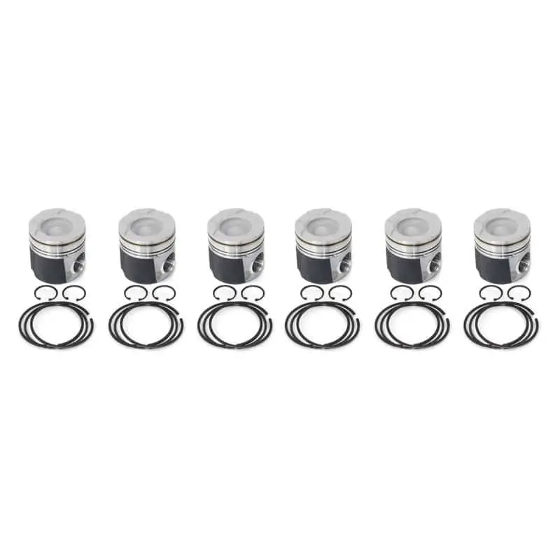 Industrial Injection 98.5-02 Dodge 24V Mahle Piston .020 Oversized Coated Tops / Skirts 1