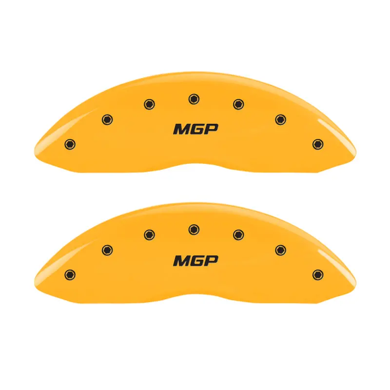 Mgp Engraved Caliper Covers For 2015 Bmw I8 – Front & Rear, Yellow Finish With Black Lettering 1