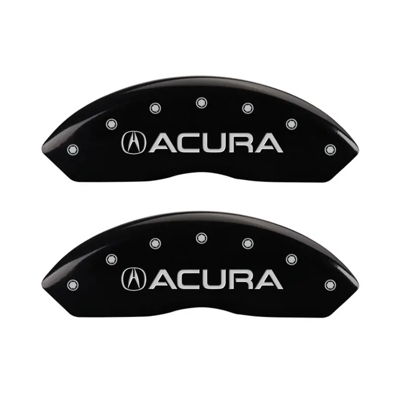 Mgp Engraved Caliper Covers – Front (Acura) & Rear (Rlx), Black Finish With Silver Lettering 1